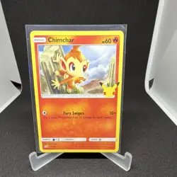Pokemon TCG Chimchar McDonald's 25th Anniversary Promo Basic 012/025 60 HP - Image 1
