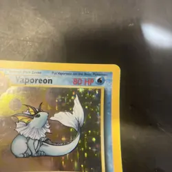 1999 Pokemon Jungle Vaporeon 12/64 Holo Rare Unlimited Eeveelution - Image 5