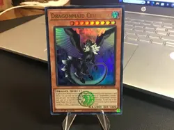 Yugioh Dragonmaid Cehrmba (Emblem) BLMM-EN048 Ultra Rare 1st Ed Near Mint - Image 1
