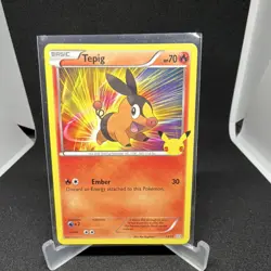 Pokemon TCG Tepig Celebrations Promo 13/25 Basic Fire 70 HP 2021 - Image 1
