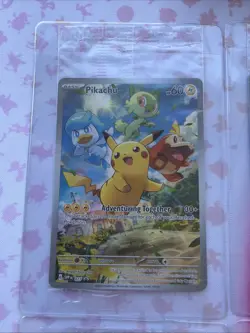 POKEMON PIKACHU IR SCARLET AND VIOLET BLACK STAR PROMO #027 SEALED - Image 2