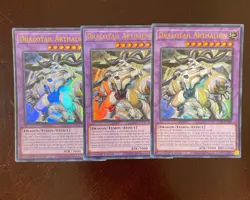 🔥3x Dracotail Arthalion JUSH-EN006 Yugioh! NM - Image 1