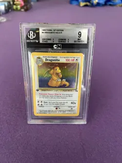 Dragonite Holo #4 - 1st Edition 1999 Pokemon Fossil – Beckett BGS 9 MINT Vintage - Image 1