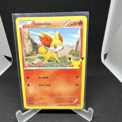 Pokemon TCG Fennekin McDonald's 25th Anniversary Promo Basic 014/025 60 HP - Image 1