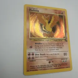 Moltres (12) Holo Rare Fossil 12/62 Pokemon MP/HP - Image 4