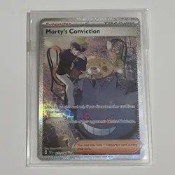 Pokemon TCG Temporal Forces Morty's Conviction 211/162 Secret Art Rare SAR - NM - Image 1