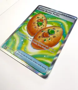 Pokemon TCG Buddy-Buddy Poffin 167/132 Mega Evolution Secret Rare Holo Trainer - Image 4