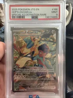 Pokemon 2025 Hop's Zacian ex 186/159 SIR Journey Together - Image 1