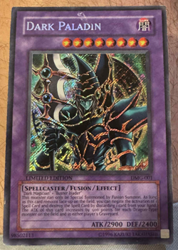 Yugioh Dark Paladin DMG-001 Secret Rare Limited Edition Vintage Original 2003 - Image 1