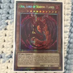 Yu-Gi-Oh! TCG Uria, Lord of Searing Flames MZMU-EN000 Maze of Muertos 1st Editi… - Image 1