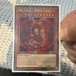 Yu-Gi-Oh! TCG Uria, Lord of Searing Flames MZMU-EN000 Maze of Muertos 1st Editi… - Image 2