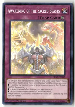 #SDSA-EN035 - Awakening of the Sacred Beasts - 1st Ed WB1 C Lightly played - Image 1