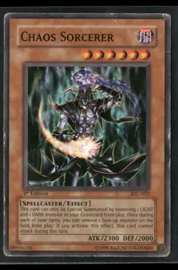 Chaos Sorcerer IOC-023 Invasion of Chaos Yu-Gi-Oh 1st Edition HP - Image 1