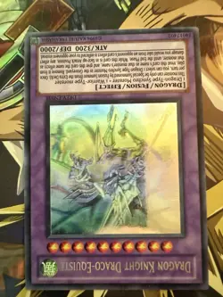 YUGIOH DRAGON KNIGHT DRACO-EQUISTE DREV-EN038 UNLIMITED GHOST RARE - Image 3