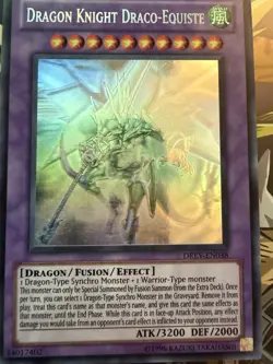YUGIOH DRAGON KNIGHT DRACO-EQUISTE DREV-EN038 UNLIMITED GHOST RARE - Image 4