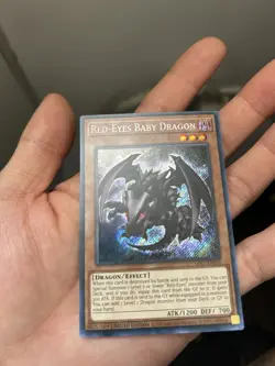 Yugioh Red-Eyed Baby Dragon LDS1-EN010 Secret Rare NM/M - Image 2