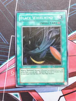YUGIOH Black Whirlwind Super Rare TU01-EN005 VLP - Image 1