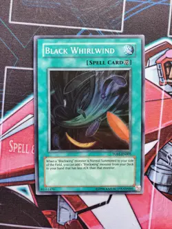 YUGIOH Black Whirlwind Super Rare TU01-EN005 VLP - Image 2