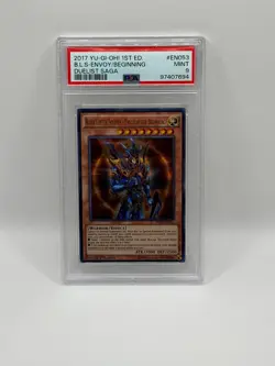 2017 YuGiOh! Black Luster Soldier- Envoy of the Beginning DUSA 1st Ed PSA 9 MINT - Image 1