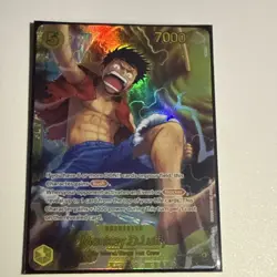One Piece Monkey D. Luffy OP15-119 SR Holo 5 Cost 7000 Power Card - Image 3