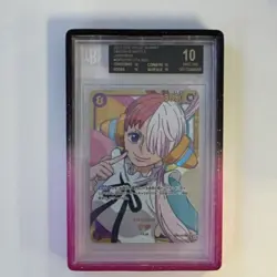 Bandai Uta OP02-120 Paramount War Foil SEC JP Beckett BLACK LABEL Pristine 10 - Image 1