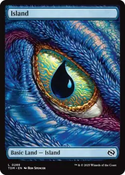 MTG English Island (0288) NM Foil Tarkir: Dragonstorm - Image 1