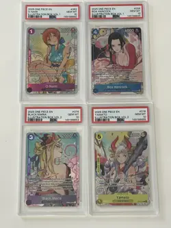 ONE PIECE ILLUSTRATION BOX VOL 1&2 NAMI BOA MARIA YAMATO SEQUENTIAL SET PSA 10 - Image 1