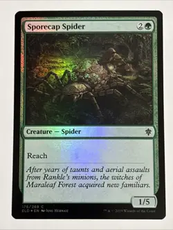 MTG Throne of Eldraine Sporecap Spider Foil 176/269 NM - Image 1