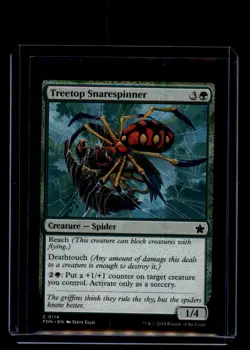 MTG Treetop Snarespinner #114 Common Foundations - Image 1