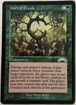 Oath of Druids X1 Exodus Mtg Magic the Gathering - Image 1
