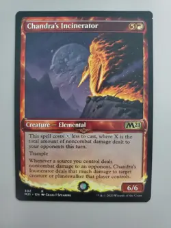 MTG Chandra's Incinerator Core Set 2021 Showcase Rare - Image 1