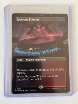 MTG RAUCOUS THEATER BORDERLESS Murders at Karlov Manor NM Pack Fresh - Image 1