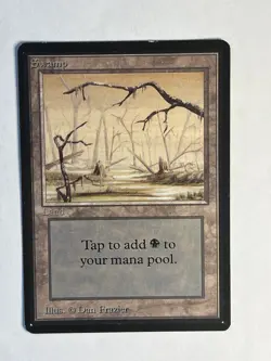 MTG - Beta Edition - Swamp (B) - MP - Image 1