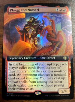 MTG - Plargg and Nassari 160 - Foil Extended Art MOM: The Aftermath - Near Mint - Image 1