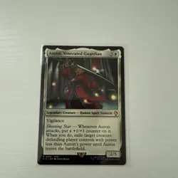 MTG Auron, Venerated Guardian Commander: Final Fantasy Regular - Image 1