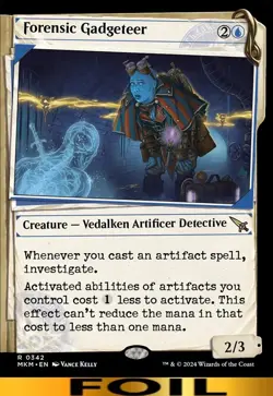 Forensic Gadgeteer ** FOIL SHOWCASE ** #342 - Murders at Karlov Manor - NM MTG - Image 1