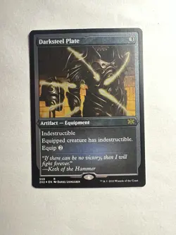 Darksteel Plate (Foil Etched) Double Masters 2022 Rare Artifact Foil MTG [559] - Image 1