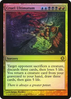 Shards of Alara MTG Foil Cruel Ultimatum Magic - Image 1
