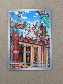 Timburr 125/086 Black Bolt Illustration Rare Pokemon TCG - Image 1