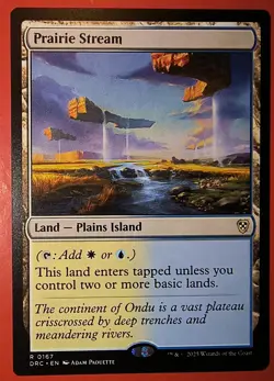 MTG, AETHERDRIFT: PRAIRIE STREAM - RARE #0167, DRC, REGULAR FINISH, NM, LAND - Image 1