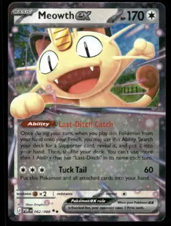 Pokemon Cards Meowth ex 062/088 Perfect Order Double Rare NM *5 - Image 1