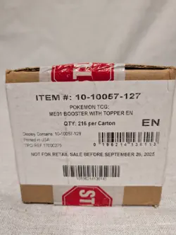 Pokemon ME01 Mega Evolution Enhanced Booster Box Sealed (CASE FRESH) - Image 5