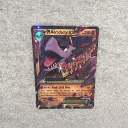 Pokemon M Aerodactyl EX Holo Black Star Promo XY XY98 210 HP Rock Drill Dive - Image 4