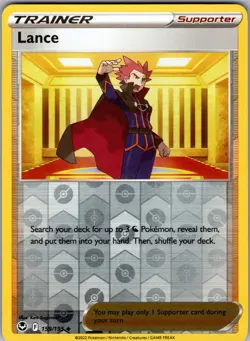 Lance 159/195 Reverse Holo Uncommon LP - Pokemon TCG Sw&Sh Silver Tempest - Image 1