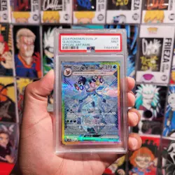 PSA 9 Glaceon ex Holo 206/187 Special Art Rare Terastal Fest Japanese Pokemon - Image 1