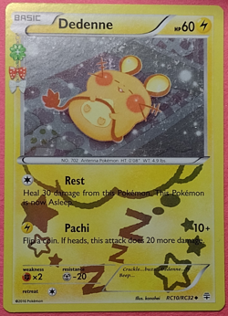 Pokemon TCG Dedenne RC10/RC32 Generations Radiant Collection Holo Uncommon 60HP - Image 2