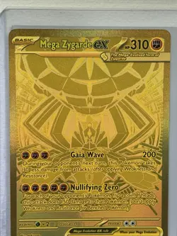 Pokemon TCG Mega Zygarde ex 124/088 Gold Hyper Rare Perfect Order MP Read Desc. - Image 3