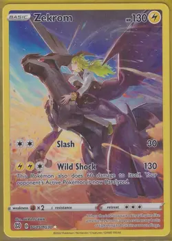 Zekrom - TG05/TG30 Holo Rare Brilliant Stars Pokemon TCG Near Mint - Image 1