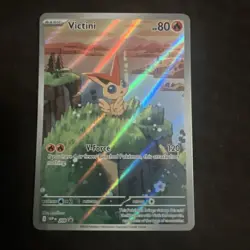 Victini SVP 208 Illustration Rare Black Star Promo Black & White Pokemon TCG - Image 1