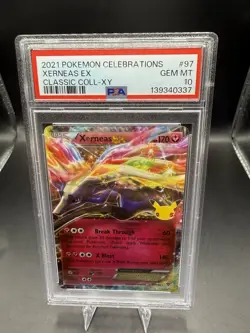 PSA 10 GEM MINT Xerneas EX 97/146 Celebrations Classic Collection Holo Pokemon - Image 1